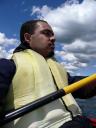 Rowing in the Kayak