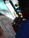 Monifa Getting Her Caricature